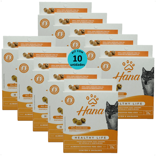 SNACK HANA HEALTHY LIFE PILL GUARD DISFARÇA COMPRIMIDOS 25G PARA CÃES KIT COM 10 SNACK HANA HEALTHY LIFE PILL GUARD DISFARÇA COMPRIMIDOS 25G PARA CÃES KIT COM 10